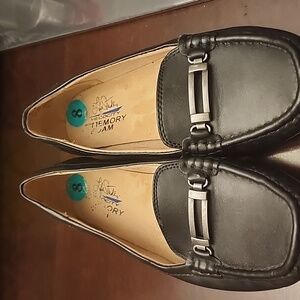 Life Stride Velocity with Memory Foam black slip on loafer “vanity” flats Sz 8